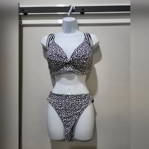 La Blanca Apulia Reversible Bikini Bottoms Indigo NWOT sz 16 blue/white - Picture 4 of 6